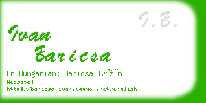 ivan baricsa business card